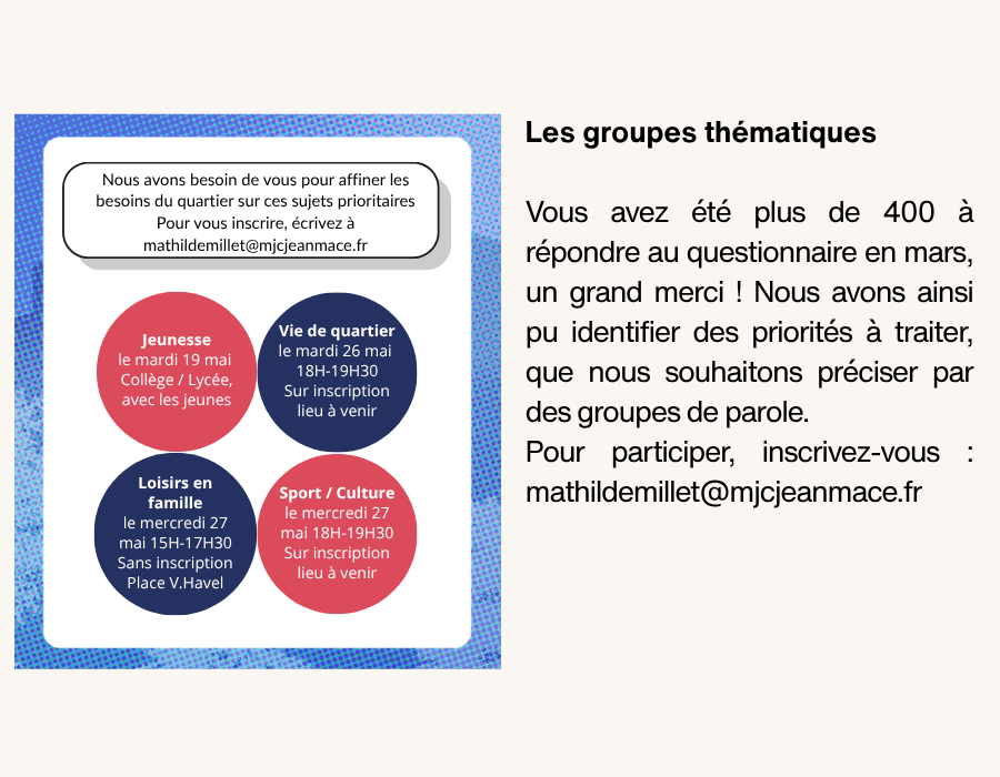 Les groupes thématiques