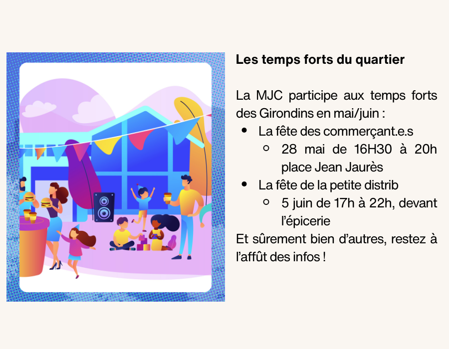 Temps forts du quartier